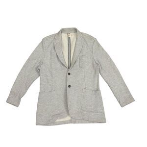 Faherty Blazer Mens Extra Large Gray Knit Soft Cotton Unstructured Casual Jacket